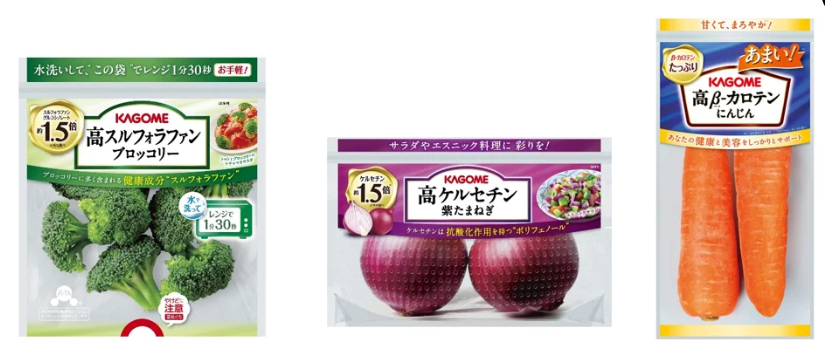 カバー画像:カゴメ、栄養訴求型生鮮野菜3品の本格販売を開始